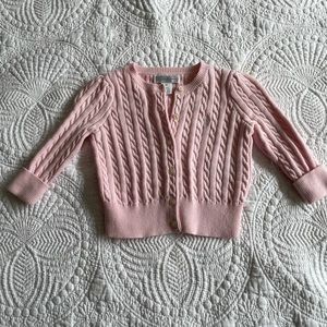 Ralph Lauren Pink Cable-knit Cardigan